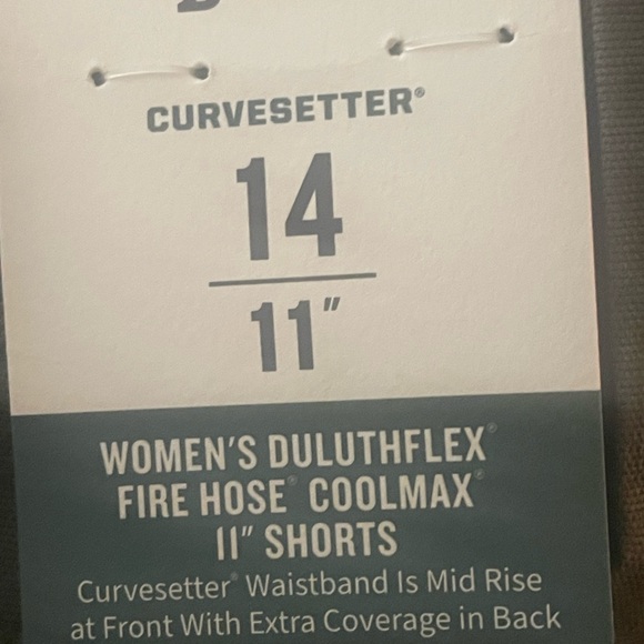 DuluthFlex Fire Hose COOLMAX 11" Shorts NWT, Size 14. olive green - Picture 2 of 7